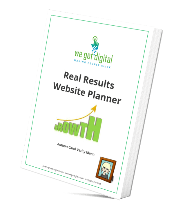 real results website planner cover design