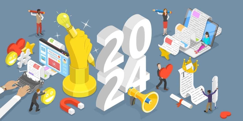 content is king - get ready for 2024 fun graphic