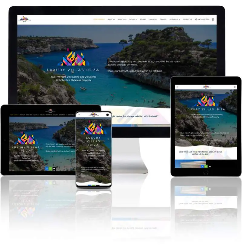 Property Website Design 1 luxury villas ibiza
