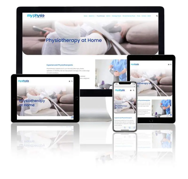 Physiotherapy Website Design 1 our portfolio graphic for my physio 800x761 2
