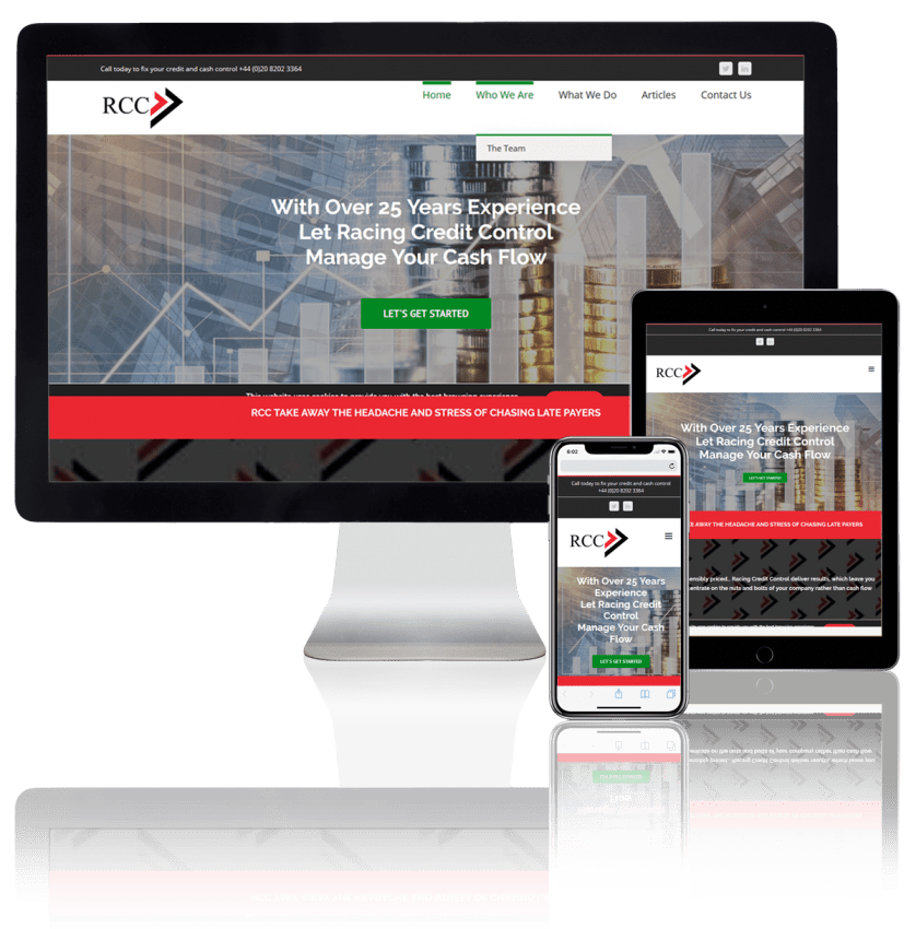 Racing Credit Control – Financial WordPress Website Design 1 financial wordpress website design