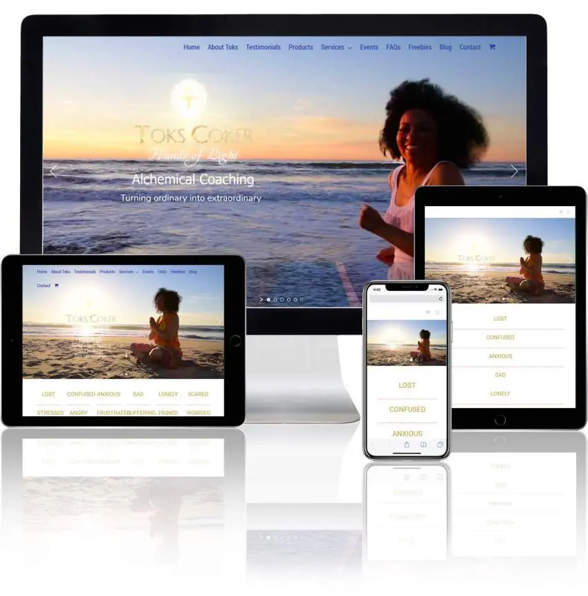 Toks Coker – Spiritual WordPress Website Design 1 spiritual wordpress website design