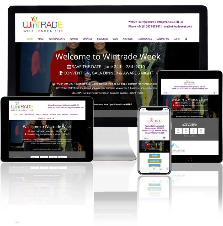 Wintrade Global – Events WordPress Website Design 1 events wordpress website design