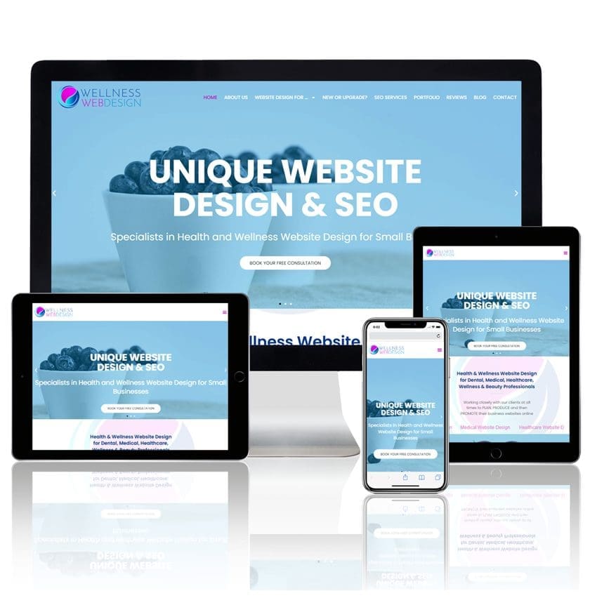 Wellness Web Design – WordPress Website 1 wellness web design